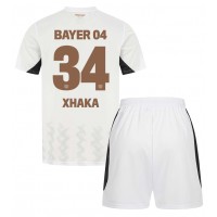 Dres Bayer Leverkusen Granit Xhaka #34 Preč pre deti 2024-25 Krátky Rukáv (+ trenírky)
